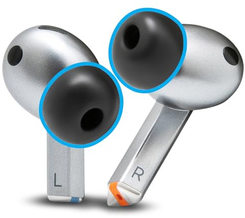 WC TipZ Galaxy - Upgraded Memory Foam Ear Tips for Samsung Galaxy Buds 3 Pro by Wicked Cushions | Improved Comfort, Tighter Seal & Better Foam Rebound Time | Black