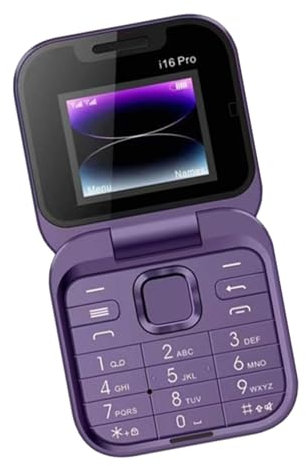Téléphone pliable pour personnes âgées – Téléphone portable pliable, téléphone pliable multifonctionnel 128 × 160 | Téléphone portable avec écran de 1,77 pouces, petit téléphone portable pour la vidéo