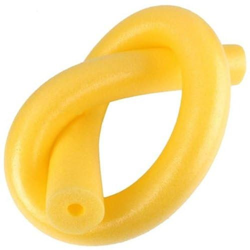 Porfeet Pool Noodle, Flexible Fun Swimming Pool Foam Water Hollow Noodle Kids Adult Float Swim Aid (Yellow)