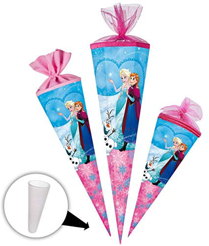 Schultüte - die Eiskönigin - Frozen - 70 cm - Filzabschluß - Zuckertüte - mit - ohne Kunststoff Spitze - Nestler - Mädchen - völlig unverfroren Prinzessin..
