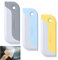 MADGININE Mini Squeegee 3 Pcs Small Squeegee No Scratches Flexible Rubber Car Window Squeegee Suitable for Mirrors Windows Glass and Surfaces in Kitchens Bathrooms and Cars(Blue Yellow Gray)