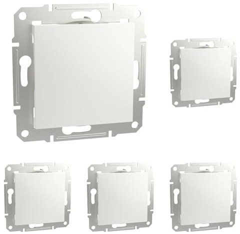 Schneider Electric Asfora EPH5670121D Blindabdeckung, Abdeckplatte, ABS, Weiß (Packung mit 5)