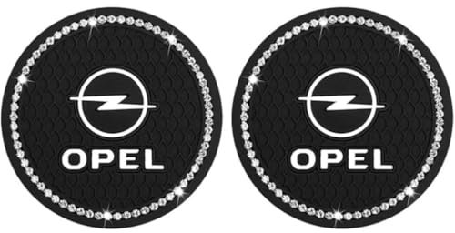 XBDHDBS Auto Getränkehalter Untersetzer für Opel Corsa D 2006-2014,2 Stück Anti-Rutsch Verdicken Auto Untersetzer Einsatz Autozubehör