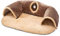 LOVIVER Cat Tunnel Matte Katzen -Tunnel Teppich interaktiver Spielzeug Katze Aktivität Cat Teppich -Tunnel für Hamster Kleiner Tiere Kaninchen, Brown L