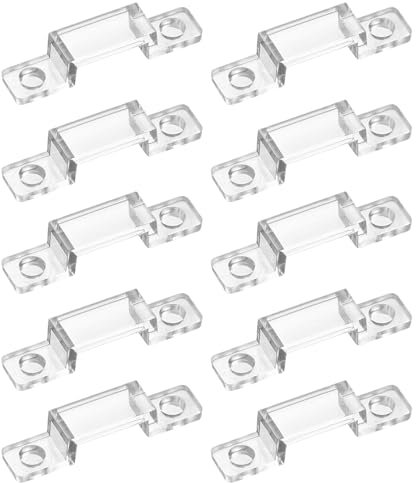 Neonlichthalter-Clip-Set, 100 Stück, Lichtstreifen-Montageklammern, transparente Clips, Befestigungsclips für LED-Lampen, Deckenlampe (12 mm)