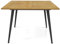 GOPLUS Table Salle à Manger Jardin Exterieur 4 Personnes, Table de Jardin en Bois d'Acacia pour avec Trou de Parasol et Cadre en Métal, Convient pour Intérieure, Balcon, 107x75CM, Charge 75KG