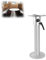 Hocomay Verstellbarer Tischsockel mit arbeitssparendem Griff, 455-740mm verstellbar, 360 Grad drehbar Aluminiumlegierung Tischsockel Kit für Rv Camper Wohnwagen Boot Yacht Haus