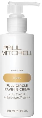 Paul Mitchell Full Circle Leave-In Cream, Frizz Control, Lightweight Hydration, For Curly + Wavy Hair, 150 ml