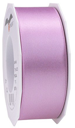Präsent C.E. Pattberg Satin lila, 25 m Satinband zum Einpacken von Geschenken, 40 mm Breite, Geschenkband zum Dekorieren & Basteln, Dekoband, Anlass