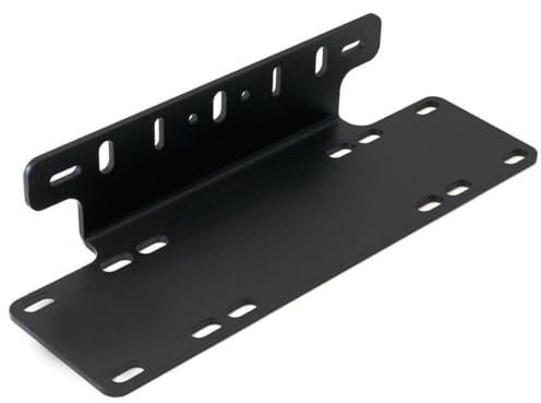 Triclicks Universal Schwarz Kennzeichenhalterung Nummernschildhalter LED-Lichtleiste Halter für Auto, Lkw, Pickup, SUV, 4x4