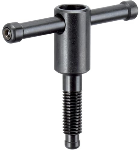 Erwin Halder Normteile 24500.0016 Knebelschrauben, DIN 6306 mit losem Knebel/ohne Druckstück, Form D, d1=M16/l1=55 mm