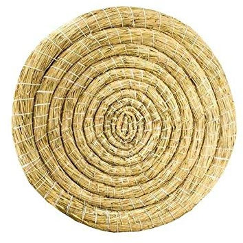 Runde Strohzielscheibe Ziel 80cm Natur