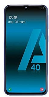 SAMSUNG GALAXY A40 Smartphone portable débloqué 4G (Ecran: 5, 9 pouces 64 Go Double NanoSIM Android) Bleu Version Française