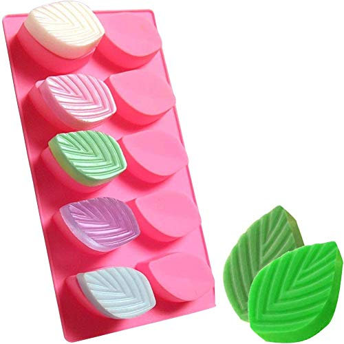 EPRHAY Moule à savon en silicone en forme de feuille pour bonbons, chocolat