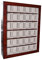 Uhrenvitrine Wandvitrine für 30 Uhren Farbe Braun Schaukasten