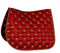 Rhinegold 415-F-RED Lucky Clover Satinschabracke, rot, Volle Größe