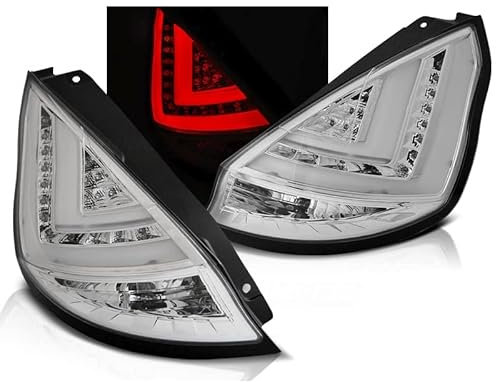 LED Lightbar Rückleuchten in chrom für Ford Fiesta MK7 2008-2012
