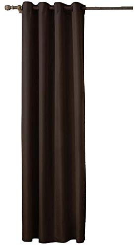 1 Stück Vorhang Blickdicht Gardinen mit Ösen Wärmeisolierend Lärmschutz Verdunkelungsvorhang aus Oxford-Stoff Ösenvorhang Einfarbig Vorhänge Modern Wohnzimmer Schlafzimmer Dekoration 3 1x132x213CM