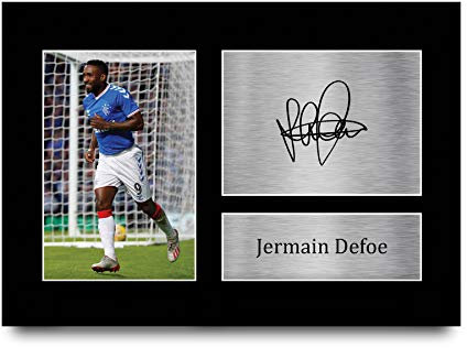 HWC Trading A4 Jermain Defoe Rangers Gifts gedrucktes Autogramm für Fans und Fans – A4