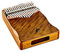 Ortega Kalimba Thumb Piano acústico - Serie Lizard - 17 Teclas - Do Mayor - Meditación, LoFi - Estuche de lujo, Bolsa de protección, Martillo de afinación, Tela polaca (OKB3)