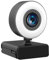 Somikon Webcam mit Licht: Full-HD-USB-Webcam mit LED-Ringlicht, Autofokus, Dual-Mikrofon, H.264 (USB Kamera mit Licht, Mini, Home Office)