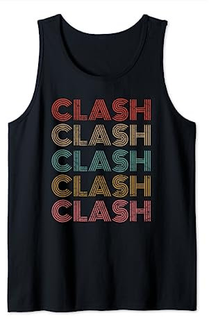 Gaming Clans Retro Style Gamer Clash Tank Top
