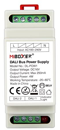 lighteu®, Miboxer Milight 5 in 1 Smart LED Strip Controller (DIN Rail), Fernbedienung und APP Steuerung unterstützen Sprachsteuerung, DC12V/24V, LS2S