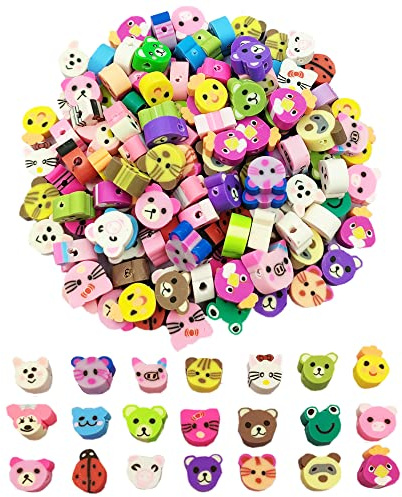 200pcs Animal Clay Beads-Polymer Clay Beads Charms