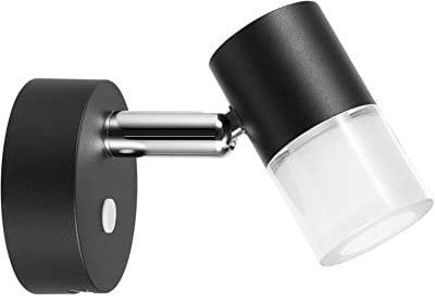acegoo 12V Leselampe Wohnmobil LED Dimmbar Bett Lampe mit USB-Schnellladegerät, Acryl Spot 24VDC für Boot Wohnwagen Camper Van Yacht Innenbeleuchtung, Fest verdrahtet 3200K Schwarz