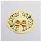 Türklopfer Drawer Knob Türgriff Möbel Pull Ring Klopfer-Goldener Messing Jahrgang Kabinett gefunden (Color : 8002)
