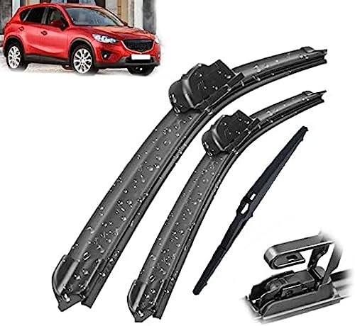 Scheibenwischer vorne und hinten, für Mazda, für CX-5 KE 2012–2017, Windschutzscheibe, Windschutzscheibe, Fenster, 24 Zoll + 18 Zoll + 14 Zoll Scheibenwischer