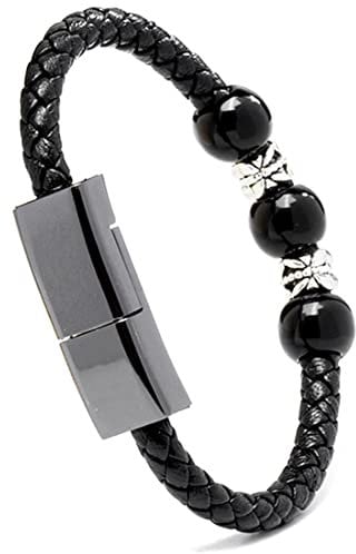 SAMERIO Charger Bracelet Portable Type C Beaded Bracelet Cable Perfect Birthday/Valentine's Day/Thanksgiving Day Gift