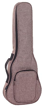 Surwin Ukulelentasche 21 '' 23 '' 26'' Ukulele Case Bag für Sopran Konzert Tenor, Tragbare Ukulelen Tasche Rucksack Aufbewahrung Soft Case Verstellbarem Schultergurt (23 Zoll,Hellbraun)