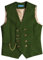 Solovedress Mens Vintage Wolle Anzugweste Regular Fit Weste Anzug Weste für Hochzeit Groomsmen(Green,XS)