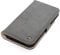PORTER RILEY Leather Case Compatible with iPhone 15 Pro. Premium Nubuck Leather Wallet Case with Kickstand and Card Slots (Grey, Pink)