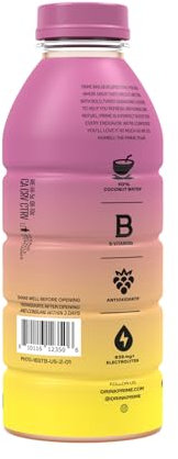 Prime Drink, fresa y plátano, 16,9 fl oz, botella individual