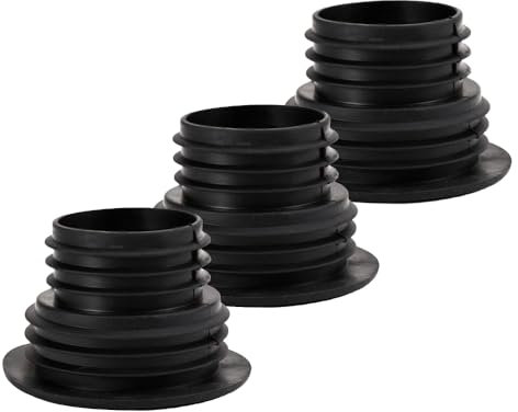 Guarnizione per tubo di scarico, deodorante per tubo flessibile, resistente, in silicone, per lavanderia, lavatrice, cucina, bagno (nero)