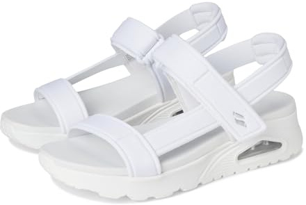 Skechers Damen UNO Summer STAND2 Sandale, White, 38 EU