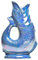 The Original Gluggle Jug - Sea Blue Lustre Glug Jug in XL, 28cm 1.4L - Gug Glug Fish Shaped Jug - Decorative Glugging Water, Cocktail, Wine & Gin Pitcher, Decanter or Vase - Hand Made in Britain