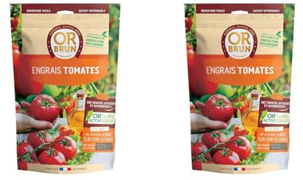 Or Brun Engrais Tomates 1,5 KG | Stimule la croissance des Fruits et Légumes | Utilisable en Agriculture Biologique | Fabriqué en France (Lot de 2)