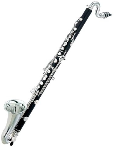 Klarinetteninstrument Versilberte Tasten Bassklarinette Bb-Stimmung Klarinette Professionelles Bakelit-Instrument Mit Koffer