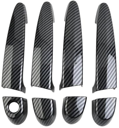 JAYWIS Poigné Porte extérieure Autocollant De Garniture De Poignée De Porte Latérale De Voiture, Accessoires Style, Poignées De Porte Extérieures pour B&MW E87 /E90 /E91 E92 E93 F30 X1 X2 X3 X4 X6