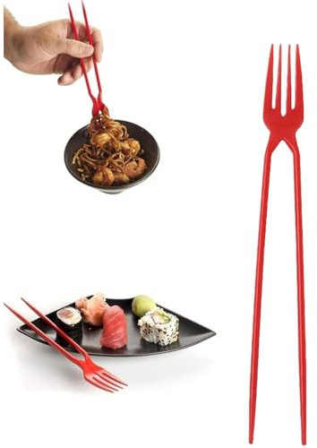 Chopsticks and Fork in ONE Chopstick Fork Combo 2-in-1 Fork Chopsticks for Easy Dining Versatile Chork for Asian Cuisine Perfect for Beginners and Experts Alike Travel Picnic Restaurant Tool