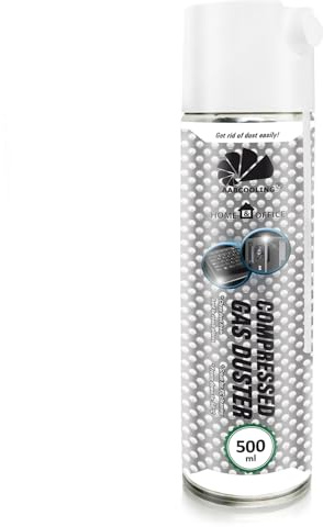 AABCOOLING Computerstaubsauger PC 1x 500ml Home&Office Computer Vacuum Duster K4, PC Reiniger, Computer Staubsauger Ventilator, Luft-Druck Compressed Air, den Schreibtisch von Staub befreien