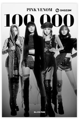 LITGY Kpop Blackpink Poster sur toile sans cadre 30 x 45 cm
