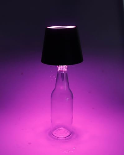 RGB+Warm White Touch Button Dimmable LED Wine Bottle Lamp, Rechargeable USB Bottle Lamp, Wireless Lampshade, DIY Table Lamp, Color Changing Lights, Suitable for Bars, Parties, Restaurants, Camping