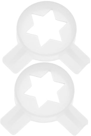 OUNONA 2pcs Ice Tips Molds Ice Maker Replacement Parts Plastic Dispenser Nozzles Shaping Supply for Homemade Cream Machine Flower Mouth Tip