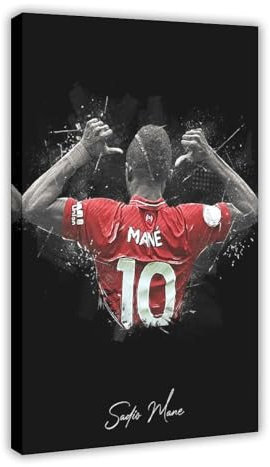 GJHTQLP Sadio Mane Leinwand-Poster, Schlafzimmer-Dekoration, 60 x 90 cm