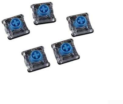 Mechanical Keyboards Switches, Linear Tactile Mechanical Keyboard Switches Low Profile Travel Distance 50M Silent Operation(Blue)