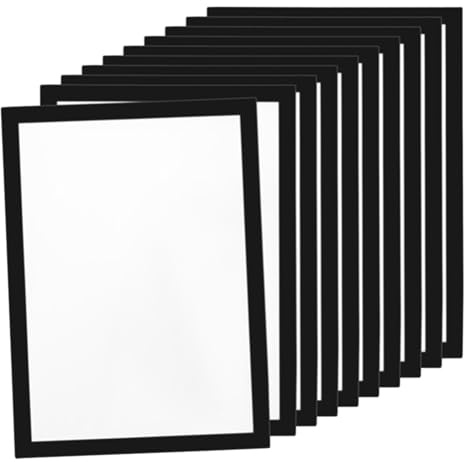 Jkjlorey 10PCS A4 Magnetic Art Frames, Self Adhesive Magnetic Picture Frame Frames Display Frame